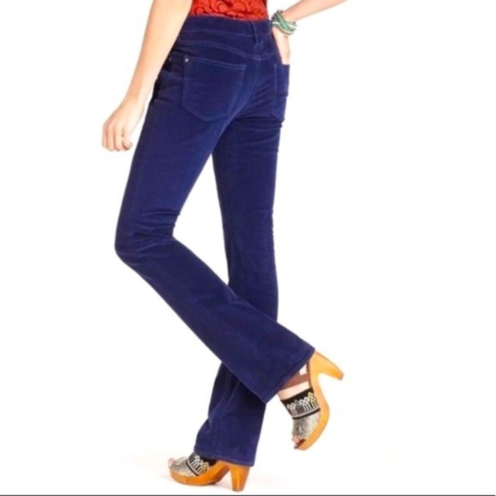 Anthropologie Pilcro and the Letterpress Blue Corduroy Bootcut Pants Size 27